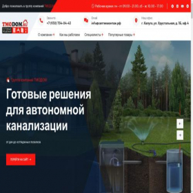 Скриншот главной страницы сайта tmodom.ru