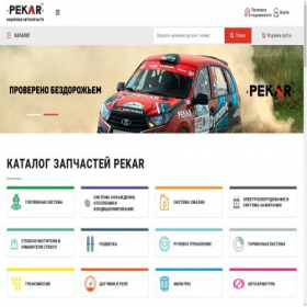 Скриншот главной страницы сайта tmpekar.ru