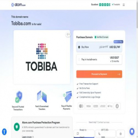 Скриншот главной страницы сайта tobiba.com
