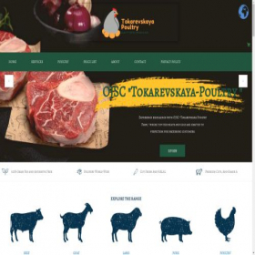 Скриншот главной страницы сайта tokarevskayapoultry.ru