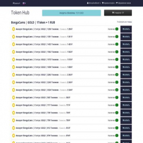 Скриншот главной страницы сайта token-hub.pro