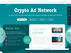 Скриншот главной страницы сайта token.ad