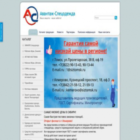 Скриншот главной страницы сайта tomsiz.ru