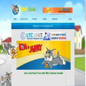 Скриншот главной страницы сайта tomygame.com