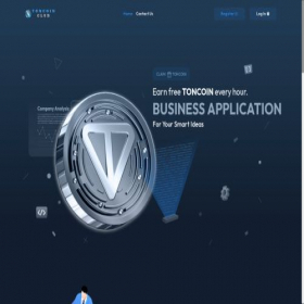 Скриншот главной страницы сайта toncoin.club