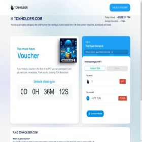 Скриншот главной страницы сайта tonholder.com