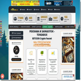 Скриншот главной страницы сайта toniabux.com