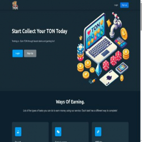 Скриншот главной страницы сайта tonking.io