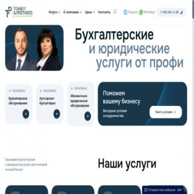 Скриншот главной страницы сайта tonkiy.com