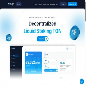 Скриншот главной страницы сайта tonly.eu