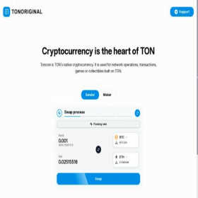Скриншот главной страницы сайта tonoriginal.com