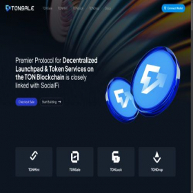 Скриншот главной страницы сайта tonsale.io