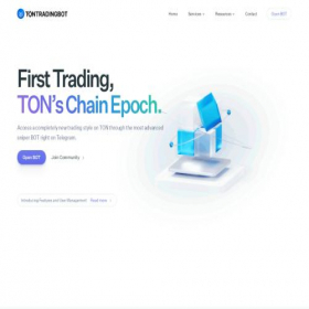 Скриншот главной страницы сайта tontradingbot.com