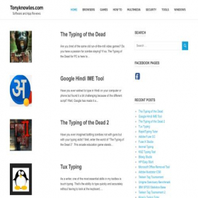 Скриншот главной страницы сайта tonyknowles.com