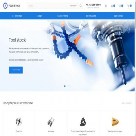 Скриншот главной страницы сайта tool-stock.ru