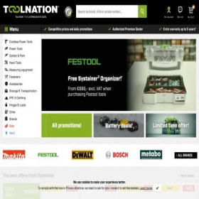 Скриншот главной страницы сайта toolnation.com