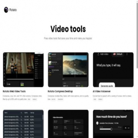 Скриншот главной страницы сайта tools.rotato.app