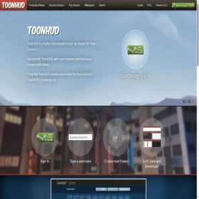 Скриншот главной страницы сайта toonhud.com