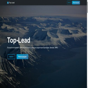 Скриншот главной страницы сайта top-lead.ru