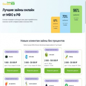Скриншот главной страницы сайта top-mfo.ru