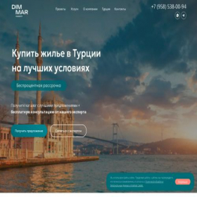 Скриншот главной страницы сайта top-nedvig-turkey.ru