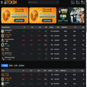 Скриншот главной страницы сайта top100token.com