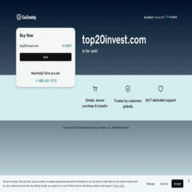 Скриншот главной страницы сайта top20invest.com