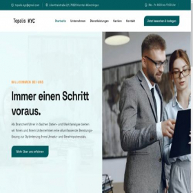 Скриншот главной страницы сайта topalis-kyc-gmbh.info