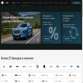 Скриншот главной страницы сайта topauto-vlg.ru