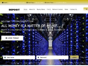 Скриншот главной страницы сайта topazdeposit.com