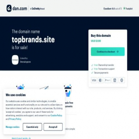Скриншот главной страницы сайта topbrands.site