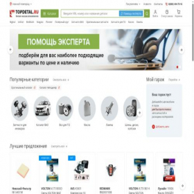 Скриншот главной страницы сайта topdetal.ru