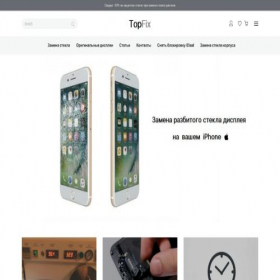 Скриншот главной страницы сайта topfix.in.ua