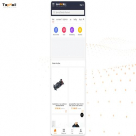 Скриншот главной страницы сайта topmall.shopping