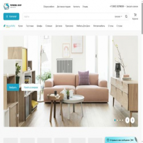 Скриншот главной страницы сайта topmebel-shop.ru