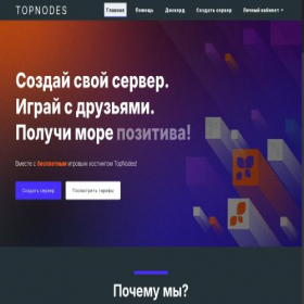 Скриншот главной страницы сайта topnodes.ru