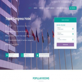 Скриншот главной страницы сайта toposhotel.ru
