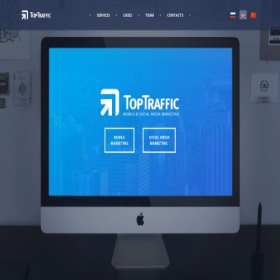 Скриншот главной страницы сайта toptraffic.ru