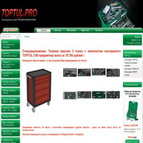 Скриншот главной страницы сайта toptul.pro