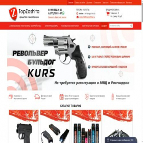 Скриншот главной страницы сайта topzashita.ru