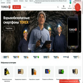 Скриншот главной страницы сайта torex-smart.ru