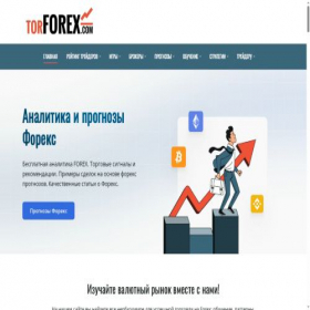 Скриншот главной страницы сайта torforex.com
