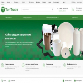 Скриншот главной страницы сайта toritrade.ru