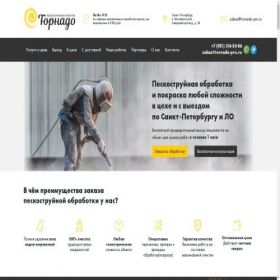 Скриншот главной страницы сайта tornado-pro.ru