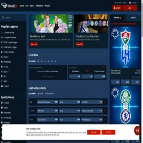 Скриншот главной страницы сайта tornadobet.com