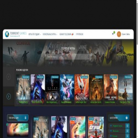 Скриншот главной страницы сайта torrent-games.games