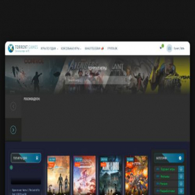 Скриншот главной страницы сайта torrent-games.net
