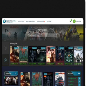 Скриншот главной страницы сайта torrent-games.zone