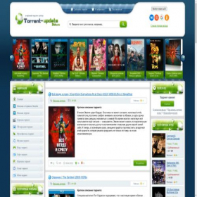 Скриншот главной страницы сайта torrent-update.3dn.ru