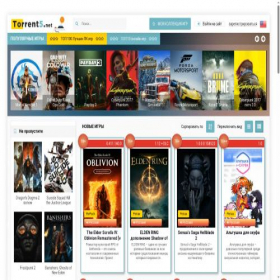 Скриншот главной страницы сайта torrent5.net